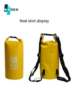 WAOKN Portable PVC Laundry Bag – Foldable Washing Storage Bag for Hotel & Travel – Lightweight and Compact Eco-Friendly Camping Laundry Bag (Yellow, 30L)  - Image 3