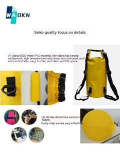 WAOKN Portable PVC Laundry Bag – Foldable Washing Storage Bag for Hotel & Travel – Lightweight and Compact Eco-Friendly Camping Laundry Bag (Yellow, 30L)  - Image 2
