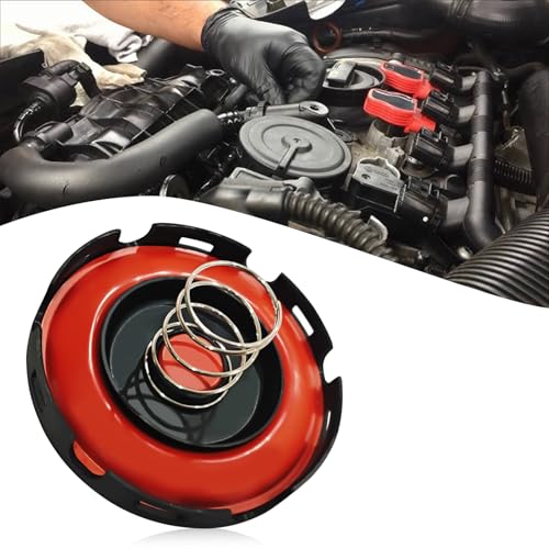 QKYS 1 PC Car PCV Valve Diaphragm Set with Spring PCV Valve Replacement 917064 06H103495E 07K103469F 07K103469G 07K103 Compatible with Jetta Passat Beetle Audi A3 Golf Jetta 25L20L Black - Image 1