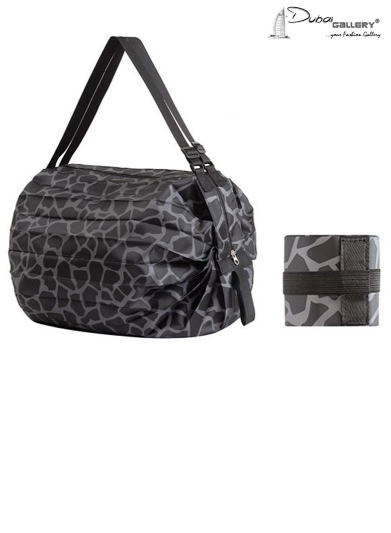 DubaiGallery Portable Grocery Bag, Foldable Large Capacity Shopping Bag, Washable Portable Tote Bag for Picnic, Travel, Camping  - Image 1