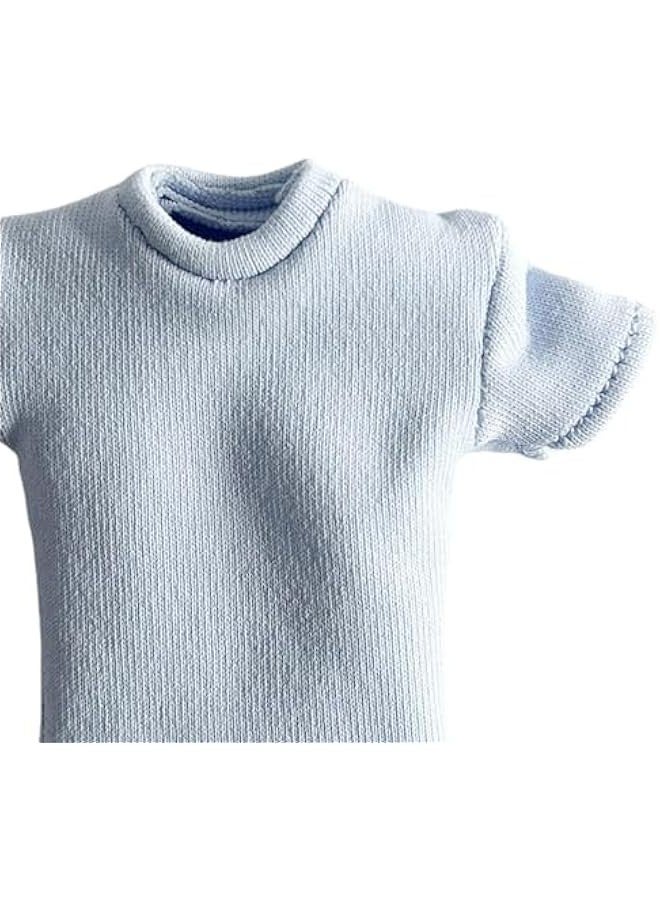 1/12 Scale T Shirt 6'' Action Figure Model Short Sleeve 1/12 Scale, blue, Length:5.1cm - Image 2