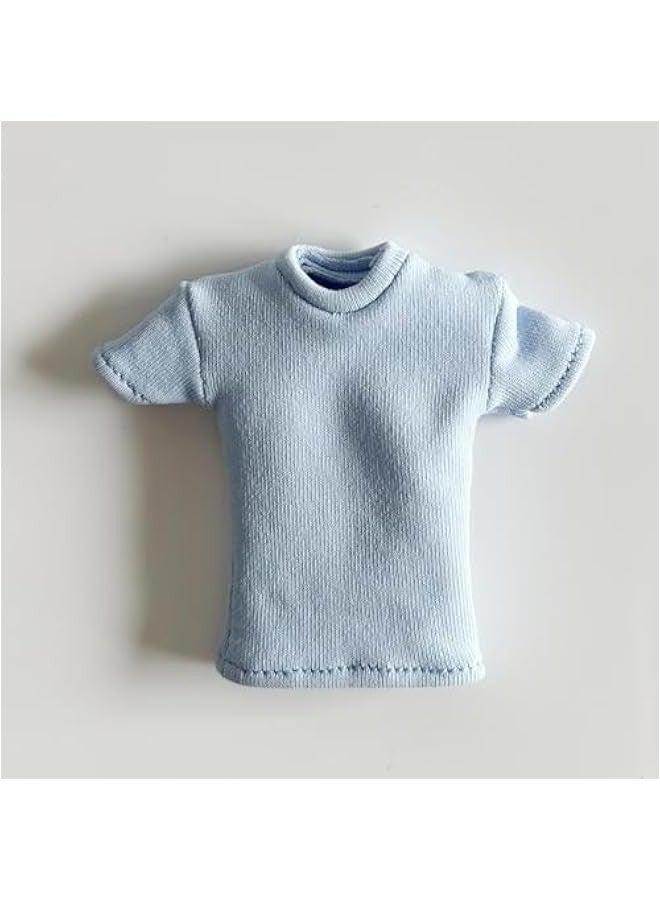 1/12 Scale T Shirt 6'' Action Figure Model Short Sleeve 1/12 Scale, blue, Length:5.1cm - Image 5