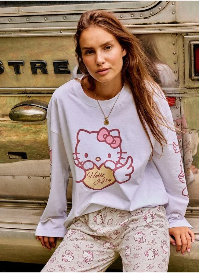 UNDIZ Hello kitty jersey top