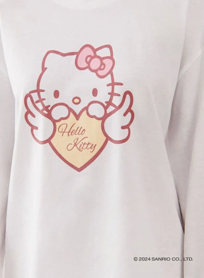 UNDIZ Hello kitty jersey top