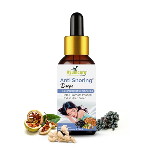 Ayumcure أيامكيور قطرات مضادة للشخير 30ML | قطرات أنفية عشبية لتخفيف الشخير ونوم أفضل | مع البيل الهندي، دراكشا، الزنجبيل الجاف والفلفل الطويل | يحسن التنفس | طبيعي 100% للرجال والنساء - Image 1