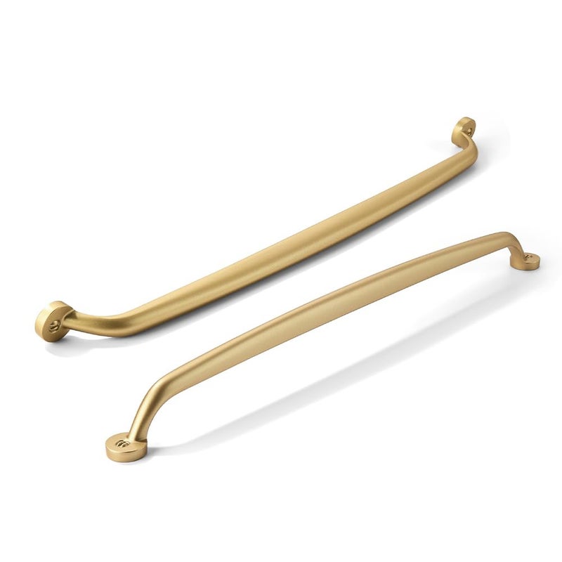CABDM 5 Pack 12 inch Hole Center Brushed Gold Cabinet Pulls Heavy Duty Solid Drawer Matte Gold Hardware Handles Kitchen Vanity Bathroom Handles - Image 2