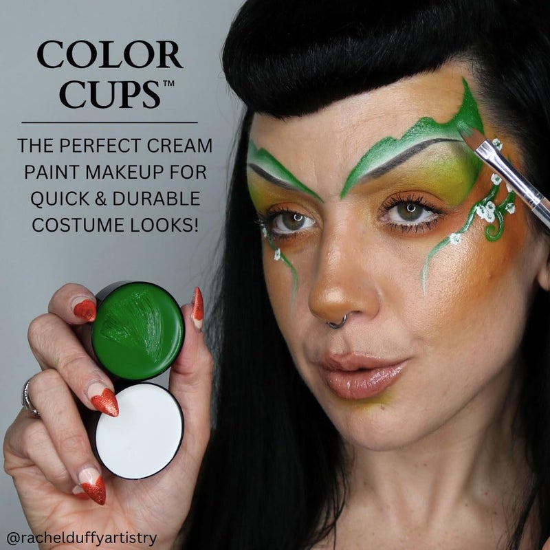 Mehron Makeup Color Cups | Stage, Foundation, Face Paint, Body Paint, Halloween Makeup | Greasepaint .5 oz (14 g) (Clown White) - Image 4