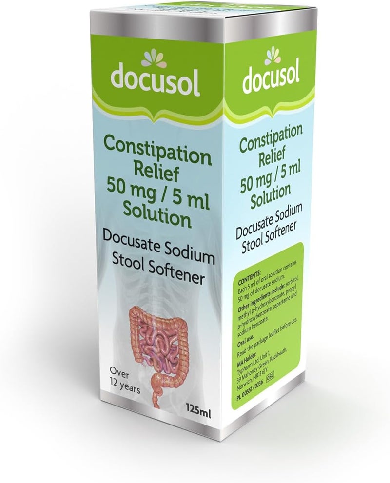 Docusol Constipation Relief 50mg/5ml Solution - Image 2