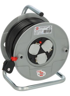 Brennenstuhl Brennenstuhl Standard 3-way socket cable reel 50m extension cord cable drum with thermal cut-out protection  - Image 1