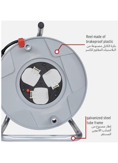 Brennenstuhl Brennenstuhl Standard 3-way socket cable reel 50m extension cord cable drum with thermal cut-out protection  - Image 3