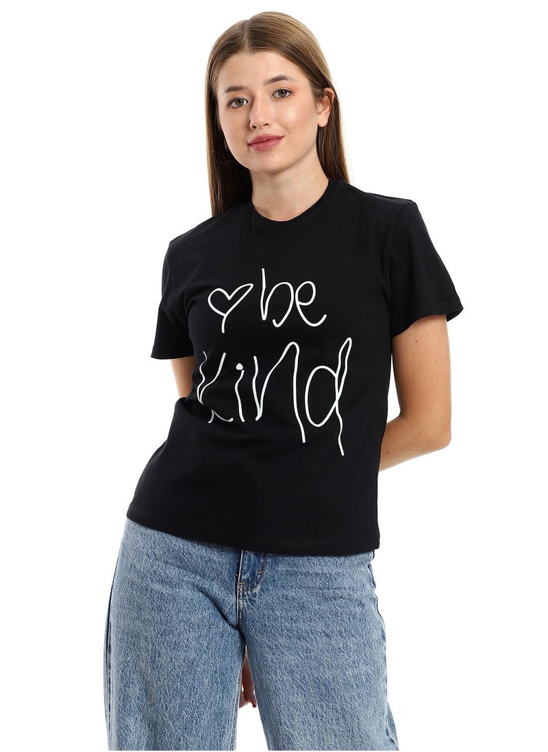 Mesery Cotton Printed T-Shirt For Women  - Image 1