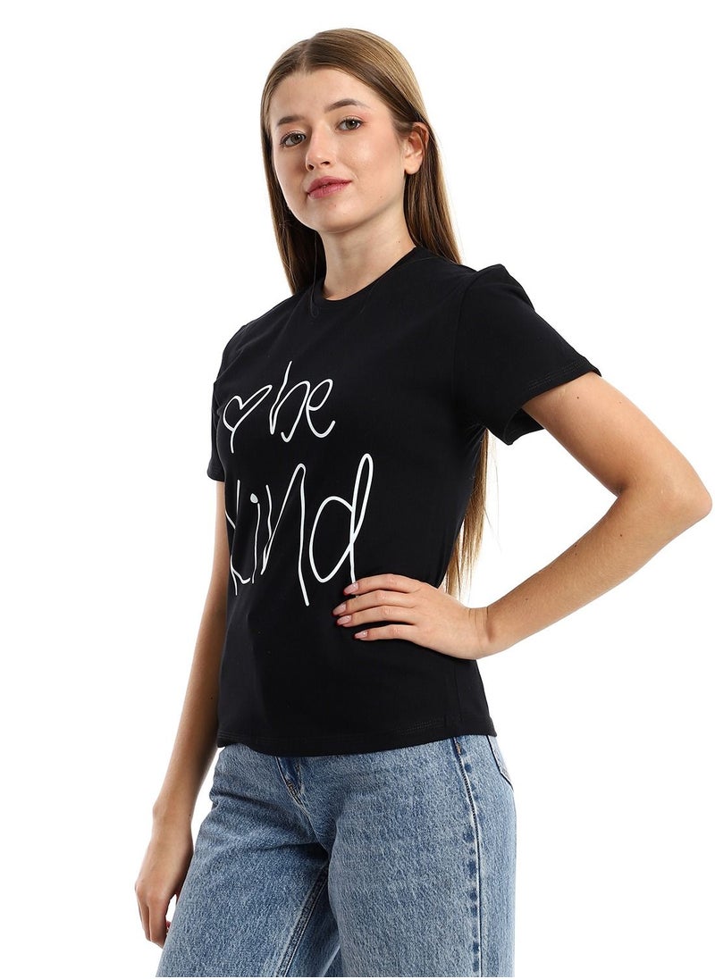 Mesery Cotton Printed T-Shirt For Women  - Image 2