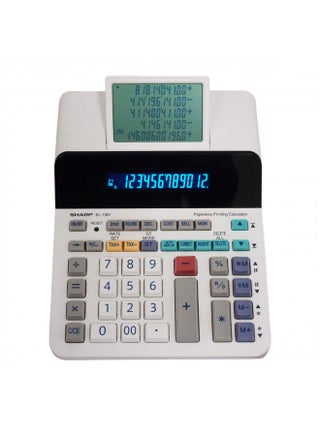 Sharp EL-1901 Paperless Printing Calculator with Check and Correct, 12-Digit LCD Primary Display, Functions the Same as a Printing Calculator/Adding Machine with Scrolling LCD Display Instead of Paper - pzsku/Z01EC891DF6E10870AF89Z/45/_/1731077903/43935450-7e81-439e-bd2c-ae6a6268b147