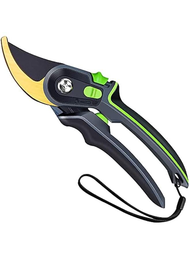 MOXO Stainless Steel Byp Pruning Shears for Garden Heavy Duty RustProof Gardening Scissors  Pruner Secateur - Image 1