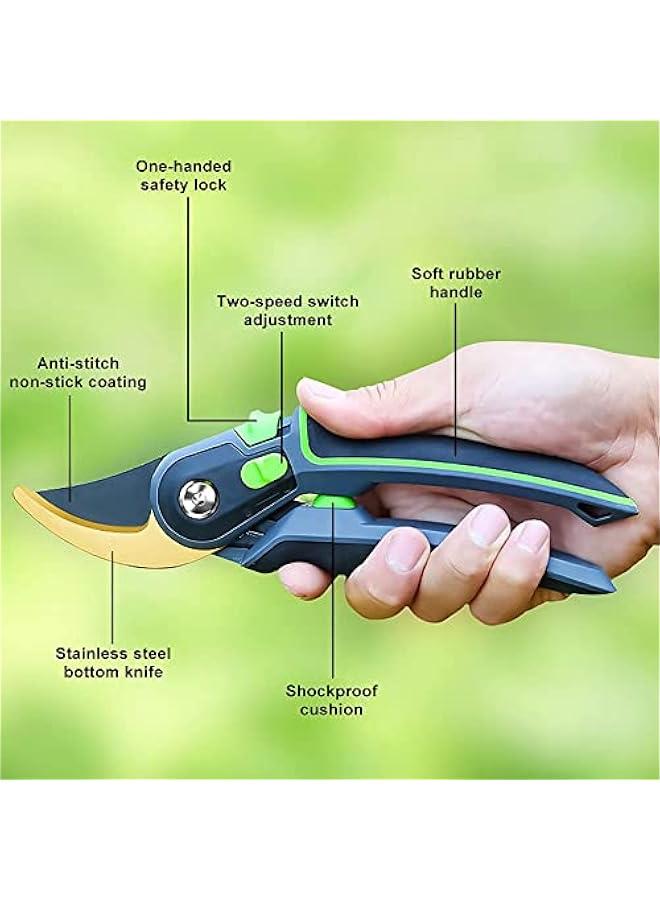 MOXO Stainless Steel Byp Pruning Shears for Garden Heavy Duty RustProof Gardening Scissors  Pruner Secateur - Image 2