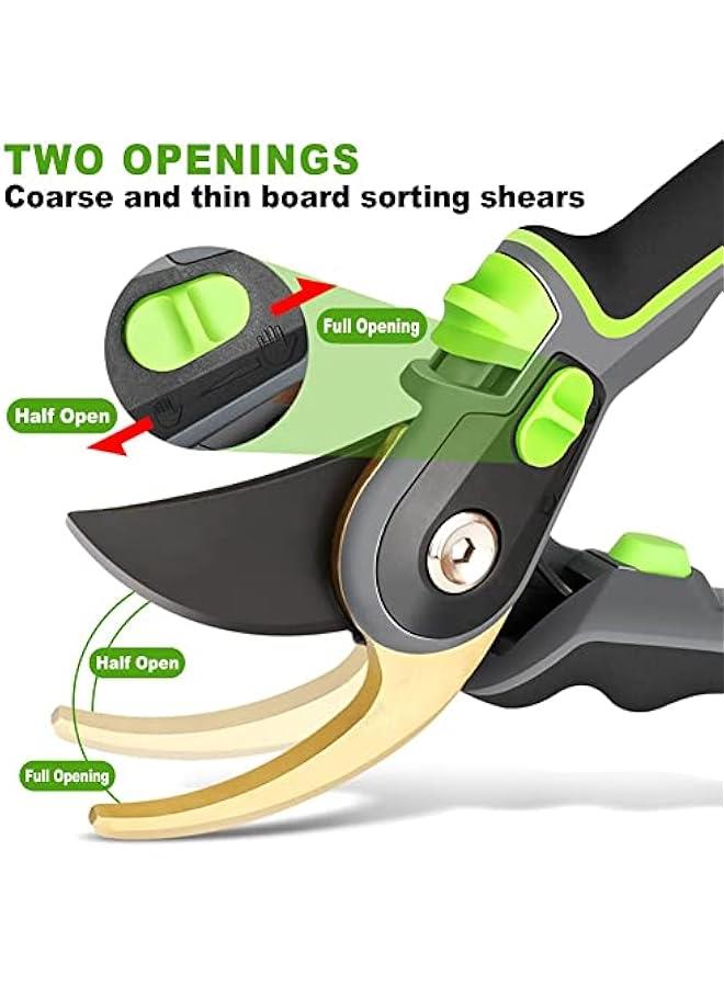 MOXO Stainless Steel Byp Pruning Shears for Garden Heavy Duty RustProof Gardening Scissors  Pruner Secateur - Image 3