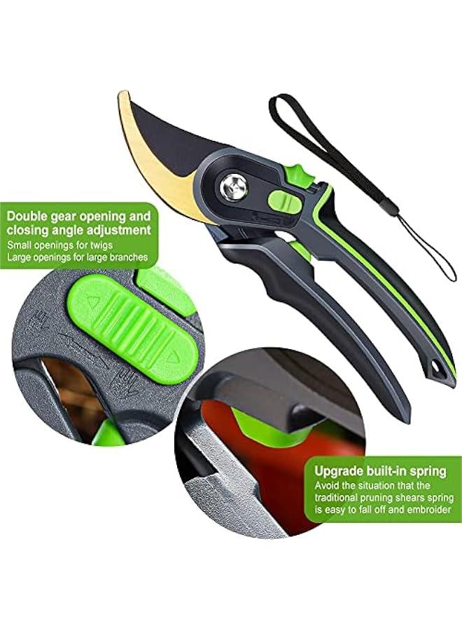 MOXO Stainless Steel Byp Pruning Shears for Garden Heavy Duty RustProof Gardening Scissors  Pruner Secateur - Image 4