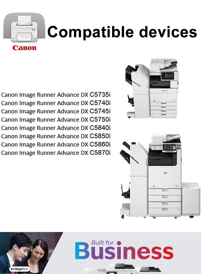 Canon Original canon C-EXV 58 Toner Cartridge for,IR ADV DX C5735i ,IR ADV DX C5740i ,IR ADV DX C5840i ,IR ADV DX C5860i ,IR ADV DX C5870i (Black, Cyan, Yellow, Magenta)4- Pack Black,Cyan,Magenta,Yellow - Image 2