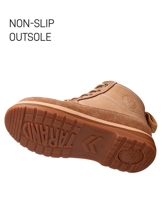 تارانيس حذاء تارانيس للأطفال بكاحل - لون كاكي - برباط قابل للتعديل وحلقة سحب - Image 5