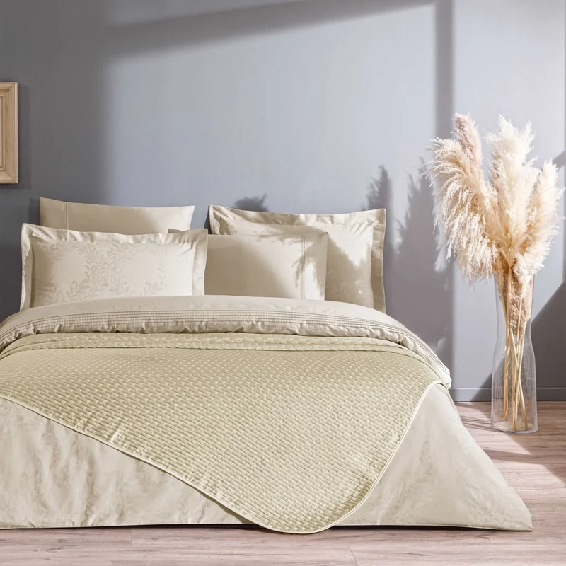 TA Tac Gabriella Bedspread Double Duvet Cover Set Camel