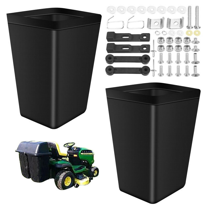 MWEDP 2 Set of AM122416 Grass Bag Compatible with John Deere AM101602 Grass Bags Fits Series 100 L110 X110 125 D100 LA120 Z225 More - Image 2