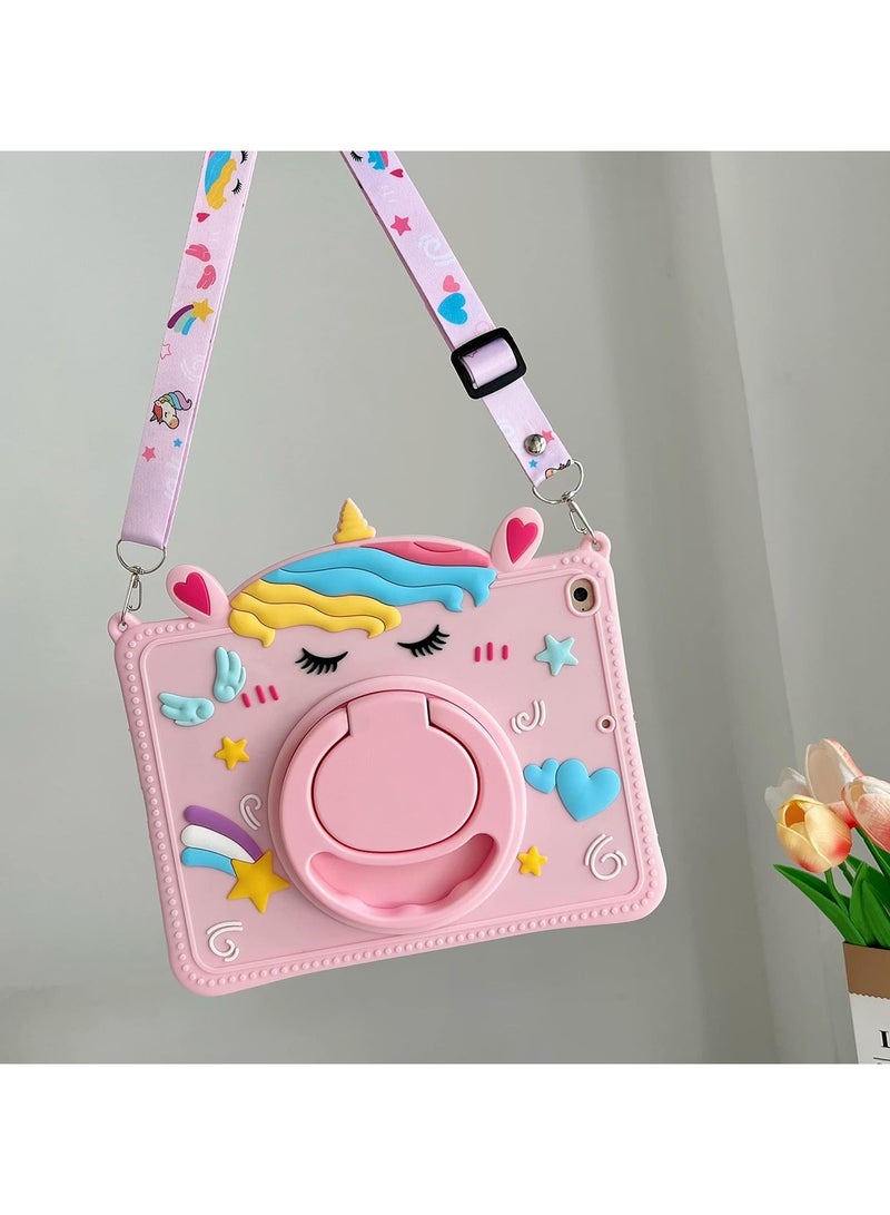 VKL Kids Case for Samsung Galaxy Tab A9 8.7 Inch 2023 with Pencil Holder (Pink) - Image 1