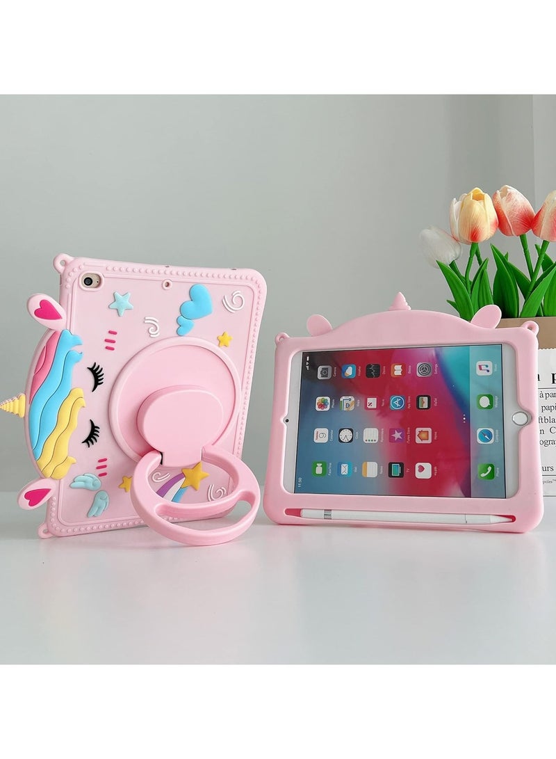 VKL Kids Case for Samsung Galaxy Tab A9 8.7 Inch 2023 with Pencil Holder (Pink) - Image 2