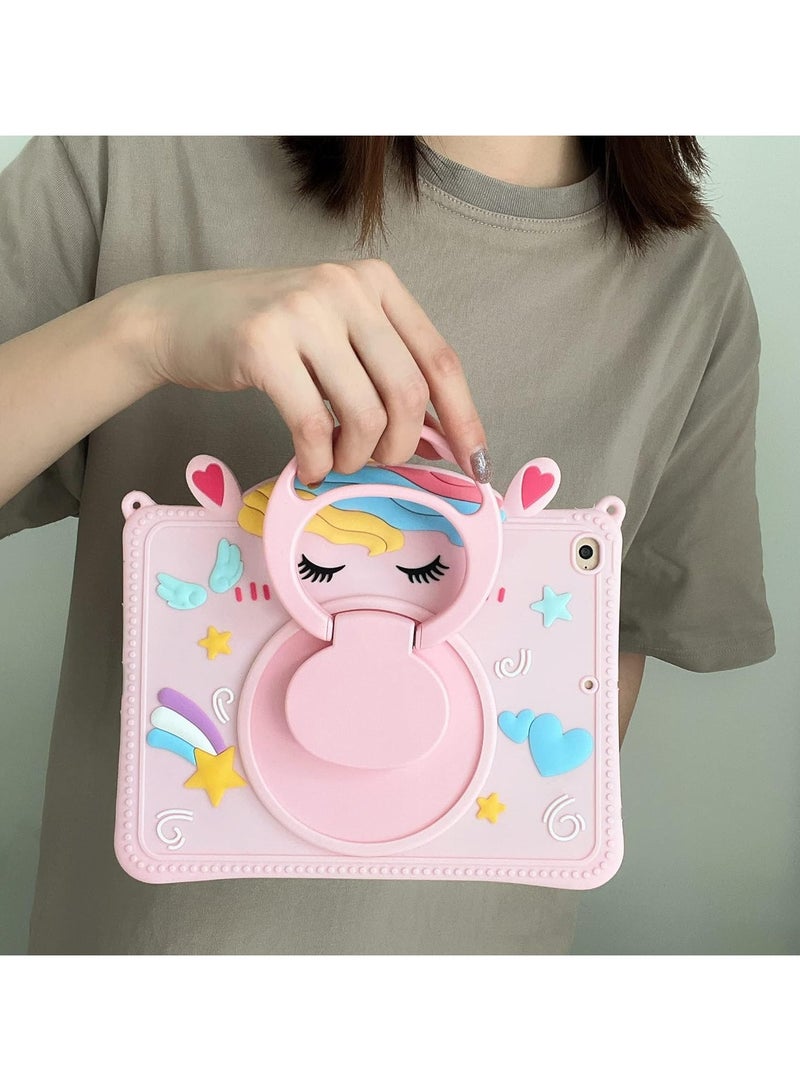 VKL Kids Case for Samsung Galaxy Tab A9 8.7 Inch 2023 with Pencil Holder (Pink) - Image 3