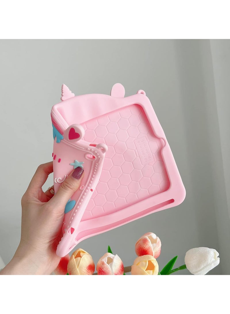 VKL Kids Case for Samsung Galaxy Tab A9 8.7 Inch 2023 with Pencil Holder (Pink) - Image 5