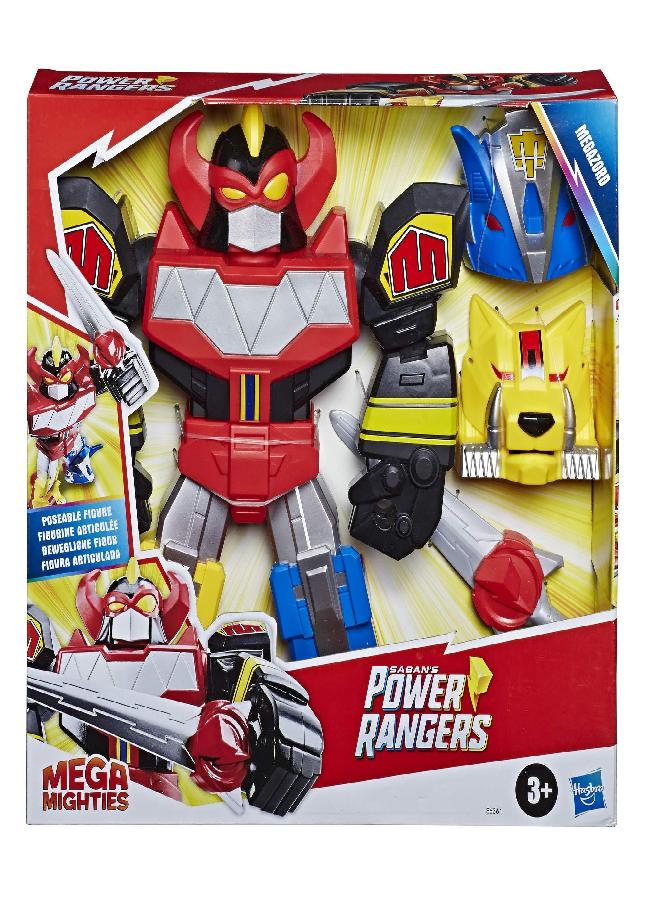 Power Rangers Playskool Heroes Mega Mighties Megazord Action Figure, 12-Inch Mighty Morphin Toy for Kids Ages 3 and Up - Image 2