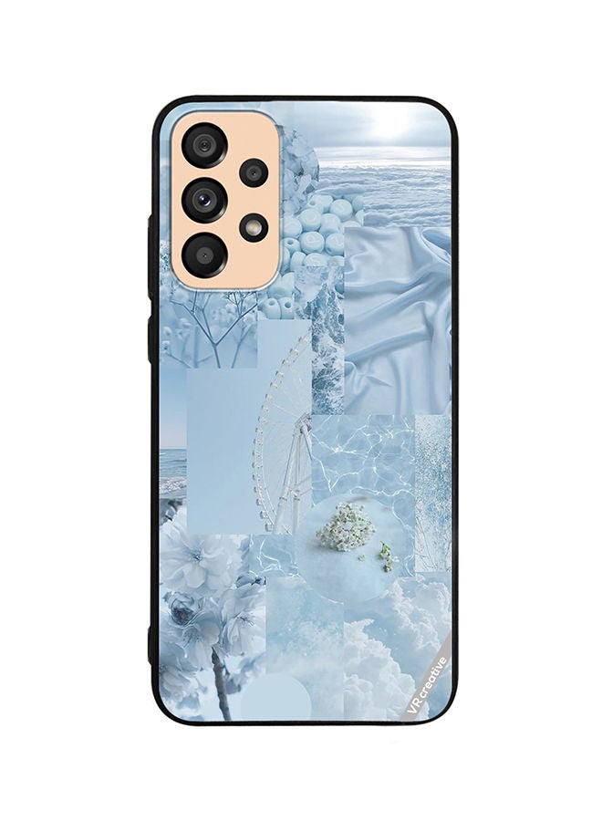 VR CREATIVE Protective Case Cover For Samsung Galaxy A72 Light Blue College Design  Multicolour - Image 1