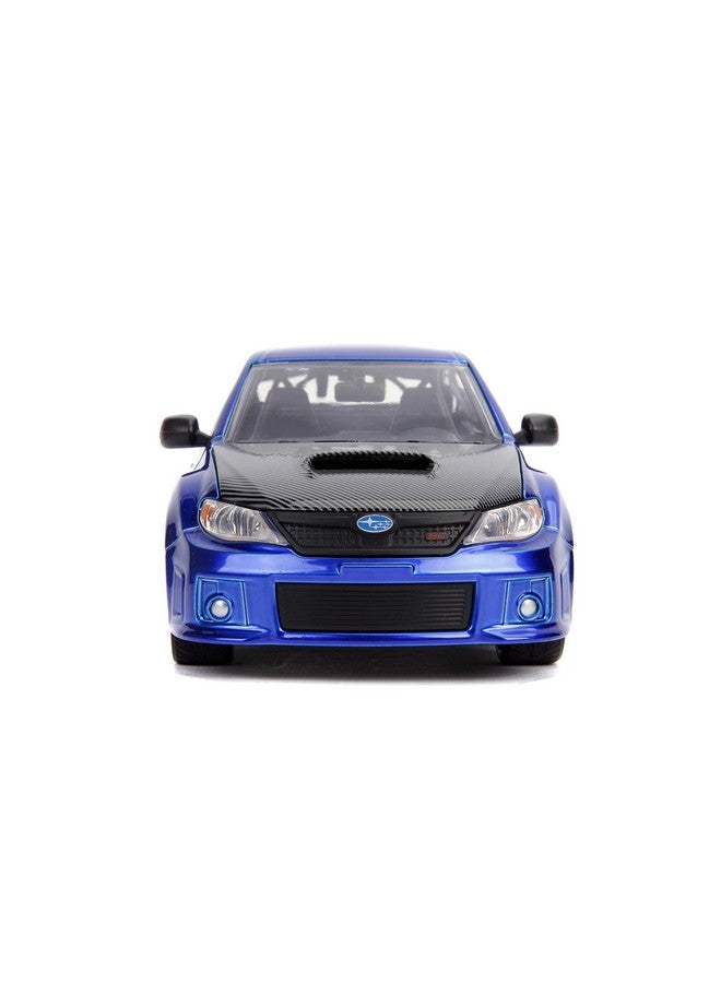 Jada Toys إطارات مطاطية من جادا تويز 1:24 سريع وغاضب - سوبارو إمبريزا WRX STI لبراين، أزرق (99514) - Image 5