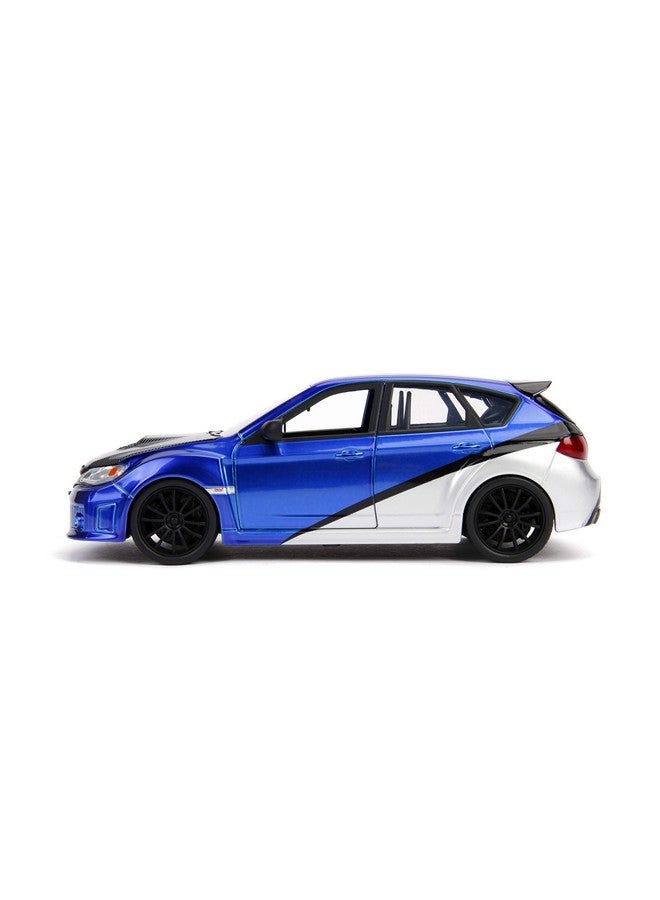 Jada Toys إطارات مطاطية من جادا تويز 1:24 سريع وغاضب - سوبارو إمبريزا WRX STI لبراين، أزرق (99514) - Image 4