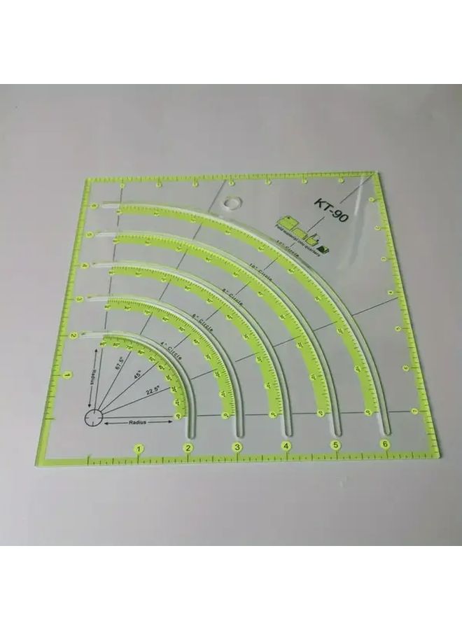 8 Inch Cutting Ruler For DIY Patchwork Versatile Multi Angle Sewing Tool - Image 5
