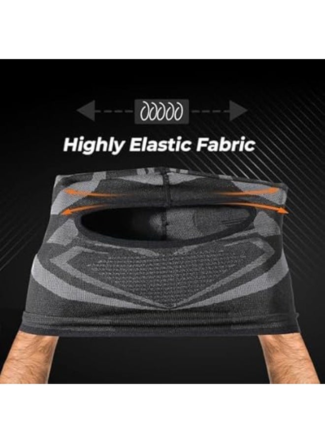 قناع وجه بالاكلافا حراري للتزلج وركوب الدراجات النارية، قناع شتوي قابل للتنفس للحماية من الرياح والبرد، مناسب للرجال والنساء لممارسة الأنشطة الخارجية مثل ركوب الدراجات والجري والتزلج – لون أسود - Image 3