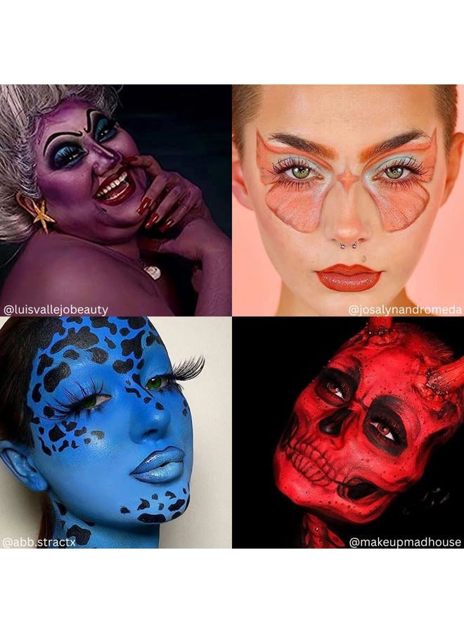 mehron Makeup Paradise Makeup AQ 8 Color Tropical Palette | Magnetic Refillable Body Paint & Face Paint Palette | Professional & Water Activated | Costumes, SFX, Halloween, & Cosplay - Image 2