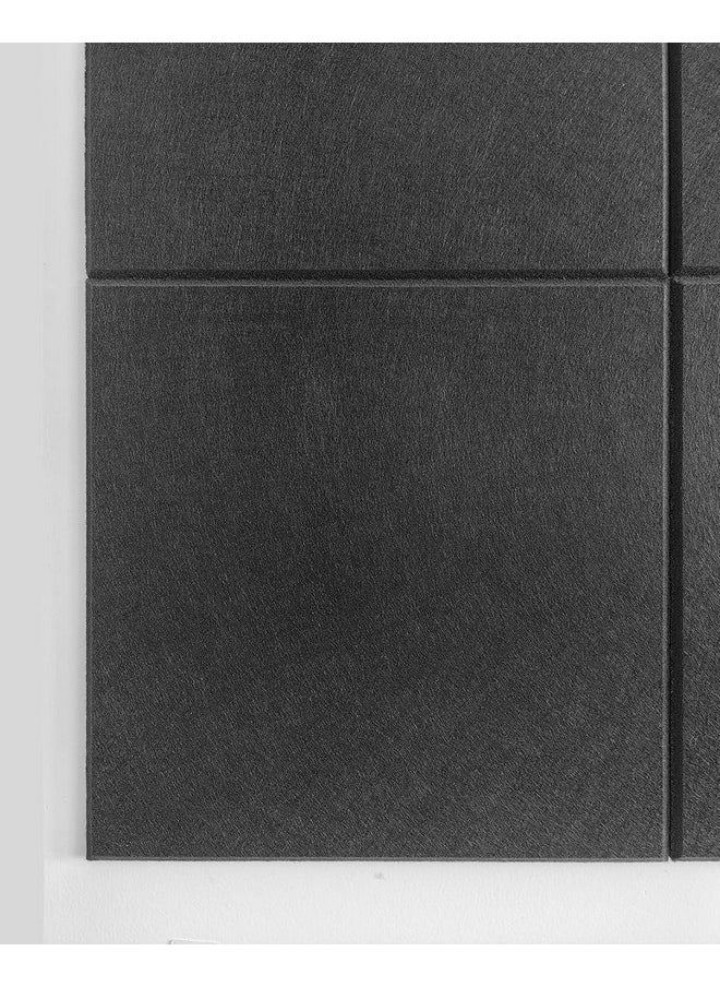 DECORITA Large Cork Board Alternative - 12 Pack Felt Wall Tiles With Safe Removable Adhesive Tabs, Cork Boards For Walls Cork Board For Office Pin Board Tack Board Cork Board 48 X 36 - Black  - Image 5