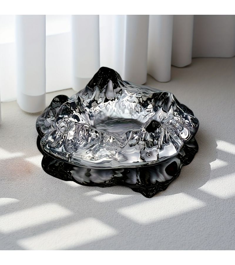 1pc Iceberg Frosting Self Designed Ashtray Creative Light Luxury Desktop Decor Anti Flying Ash Office Cigar Holder Gift For Men Boyfriend Nordic Modern Home Decor Desktop Accessory - Image 4
