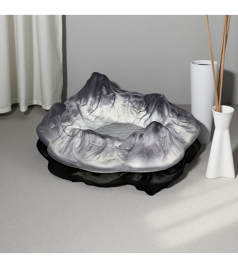 1pc Iceberg Frosting Self Designed Ashtray Creative Light Luxury Desktop Decor Anti Flying Ash Office Cigar Holder Gift For Men Boyfriend Nordic Modern Home Decor Desktop Accessory - Image 5