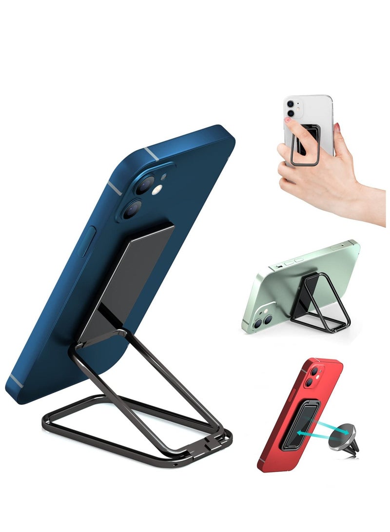 Captaintech Finger Grip Phone Holder Magnetic Phone Grip Holder Stand Finger Kickstand Tablet Stands Ultra-Thin 360° Rotation Phones Back Grip - Image 1