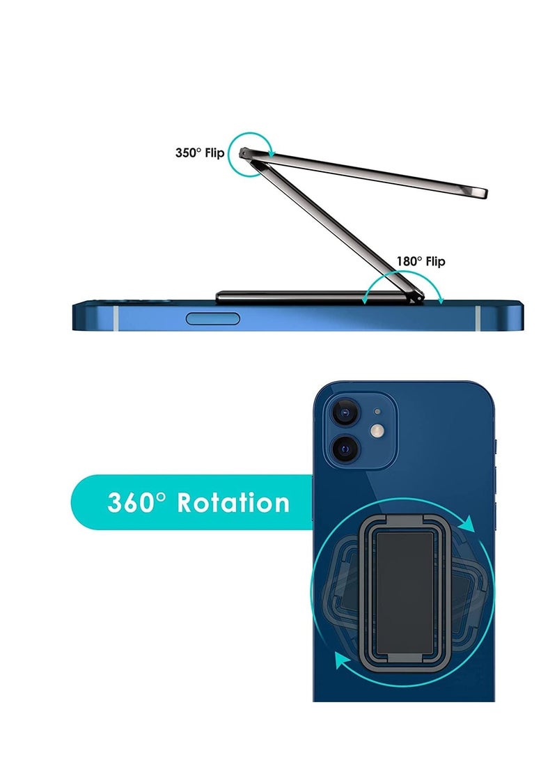 Captaintech Finger Grip Phone Holder Magnetic Phone Grip Holder Stand Finger Kickstand Tablet Stands Ultra-Thin 360° Rotation Phones Back Grip - Image 2