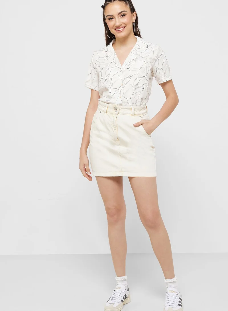 Ginger Printed Button Down Shirt