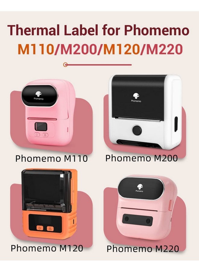 phomemo Aper Compatible With Phomemo M110/M120/M200/M220/M221 Label Printer, Jewelry Price Thermal Label Sticker Paper Self-Adhesive Label Tape, 0.98 X 1.18 Inch (25X30Mm), 3-Roll - Image 2