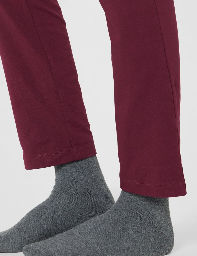 Van Heusen Women Lounge Straight Pants - Cotton Elastane - Smart Tech+, Easy Stain Release, Moisture Wicking, Ultra Soft_55303_Tawny Port_S, Mid Rise - Image 5