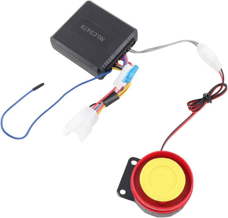 125Db 12V Theft Security Alarm System, Scooter Remote Control Alarm, Decibel Vibration Sensor with Rainproof, Double Remote Control for Scooter Security - Image 4