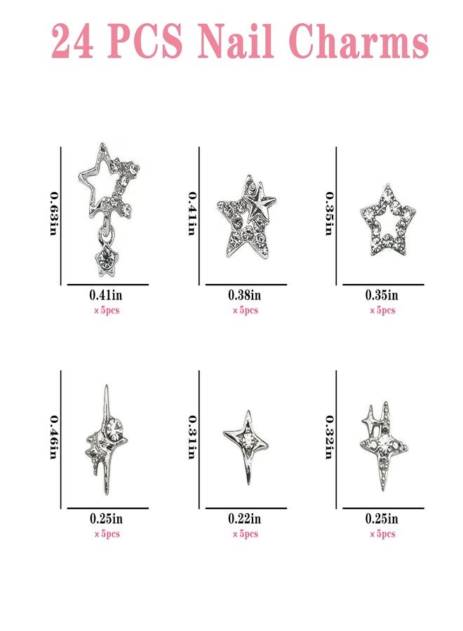 Lifextol 30pc Nail Charms for Women Nail Gems Rhinestones for Nails Decoration - Image 2