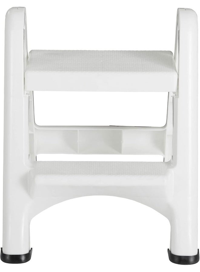 Rubbermaid Ez Step Folding Stool, 2-Step, White  - Image 2