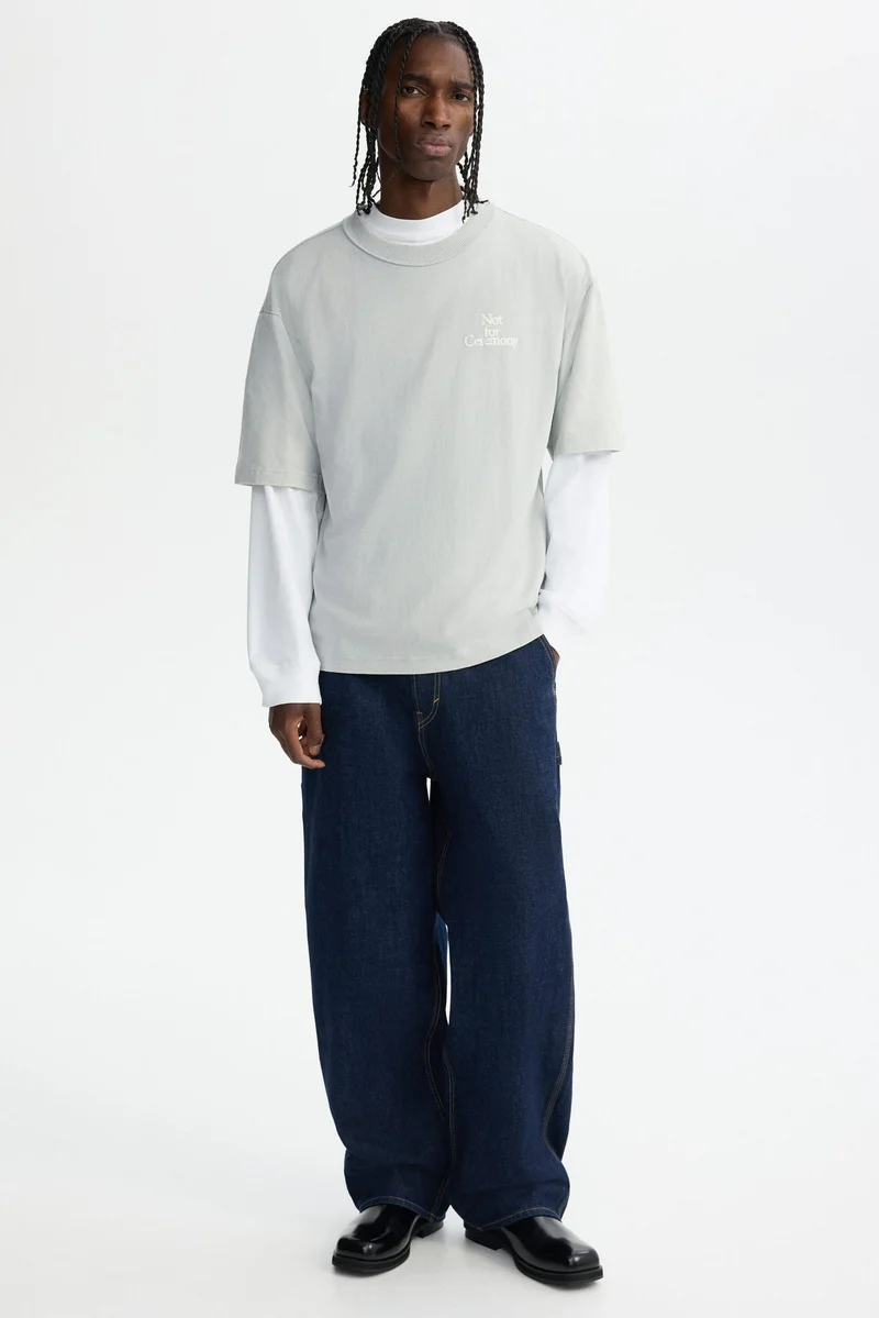 H&M Loose Fit Printed T-shirt