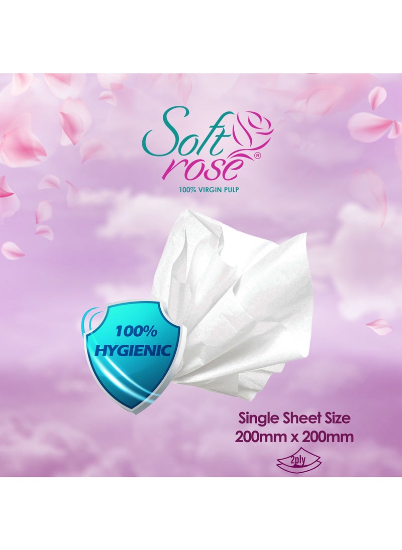 Softrose - Facial Tissue 150 x2ply Sheets Box Tissue Paper, Premium Softness and Quality Tissues. - Image 1