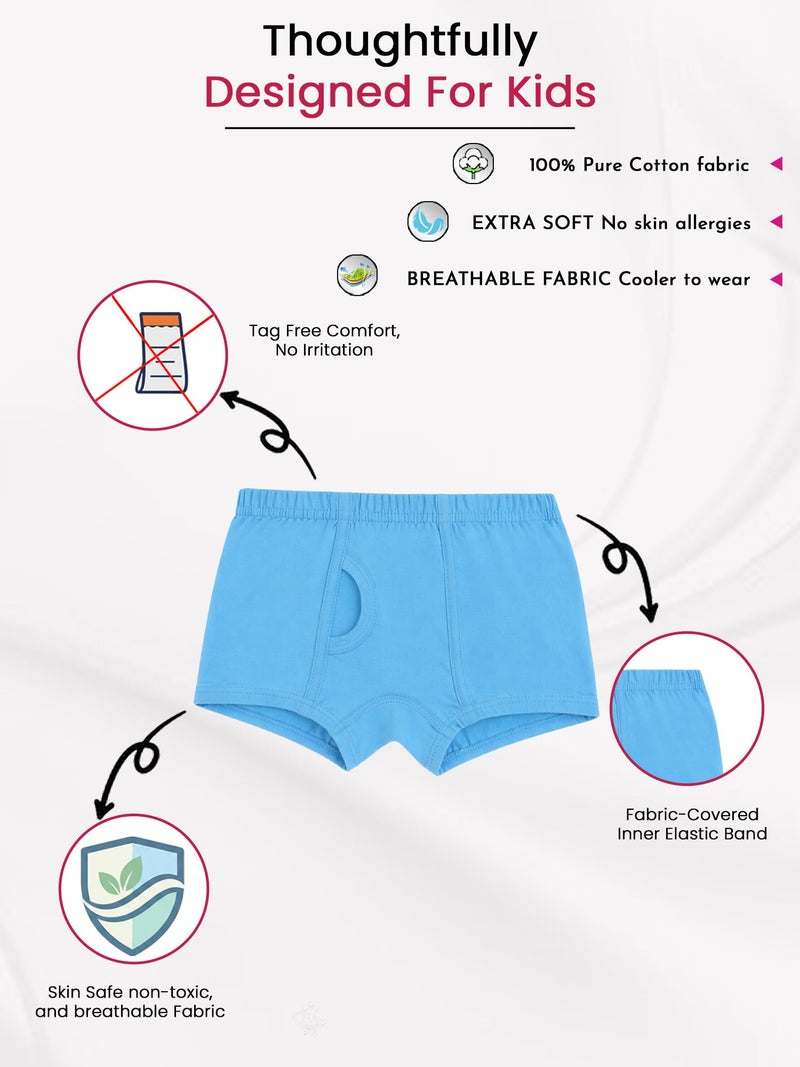 BODYCARE Kids Boy's Trunk Underwear 100% Cotton | Soft Comfortable | Skin Friendly | Innerwear Pack of 6-Assorted (KIA004-PK005_P6) - Image 3